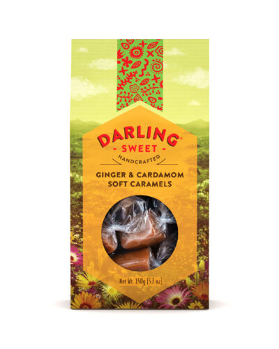 150g Ginger & Cardamom Soft Caramels – 6 Units